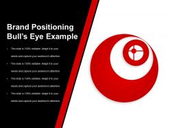 Brand positioning bulls eye example ppt slide