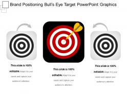 Brand positioning bulls eye target powerpoint graphics