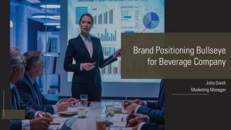 Brand Positioning Bullseye For Beverage Company PPT Template AT