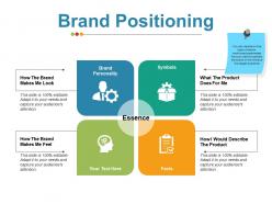 Brand positioning example ppt presentation