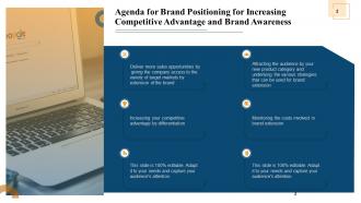 Brand positioning for increasing competitive advantage and brand awareness complete deck