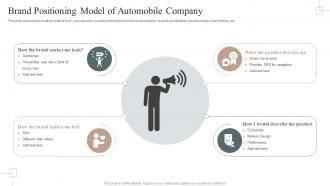 Brand Positioning Model Of Automobile Company