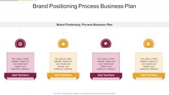 Brand Positioning Process Business Plan In Powerpoint And Google Slides Cpb