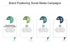 Brand positioning social media campaigns ppt powerpoint presentation show objects cpb