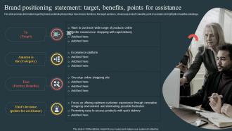 Brand Positioning Statement Target Benefits Points Comprehensive Guide Highlighting Amazon Achievement