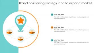Brand Positioning Strategy Icon To Expand Market