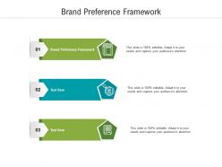 Brand preference framework ppt powerpoint presentation inspiration influencers cpb