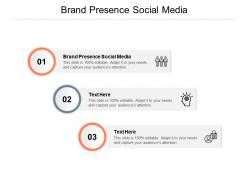 Brand presence social media ppt powerpoint presentation gallery styles cpb
