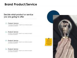 Brand product service ppt powerpoint presentation ideas background