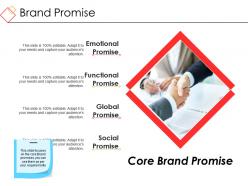 Brand promise powerpoint slide presentation sample