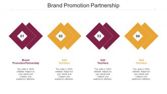 Brand Promotion Partnership Ppt Powerpoint Presentation Templates Cpb