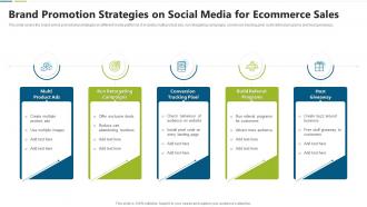 Brand promotion strategies on social media for ecommerce sales