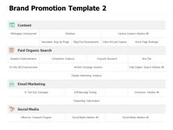 Brand promotion template content ppt powerpoint presentation file templates