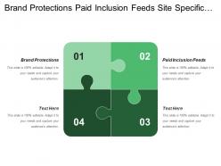 Brand protections paid inclusion feeds site specific media buys