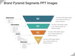 Brand pyramid segments ppt images