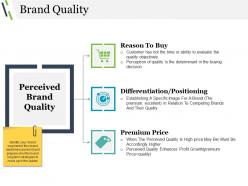 Brand quality presentation graphics