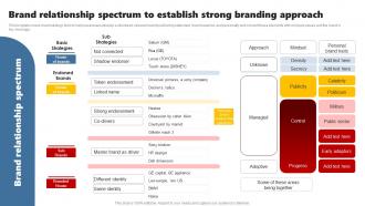 Brand Relationship Spectrum To Establish Developing Brand Leadership Plan To Become