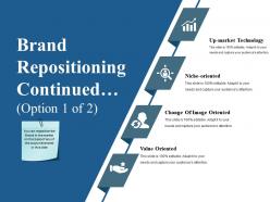 Brand repositioning continued ppt presentation examples template 1