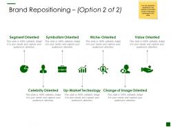 Brand repositioning option segment ppt powerpoint presentation professional guidelines