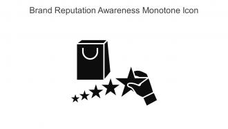 Brand Reputation Awareness Monotone Icon In Powerpoint Pptx Png And Editable Eps Format