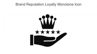 Brand Reputation Loyalty Monotone Icon In Powerpoint Pptx Png And Editable Eps Format