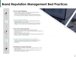 Brand Reputation Management Best Practices Ppt Powerpoint Presentation Tips