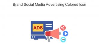 Brand Social Media Advertising Colored Icon in powerpoint pptx png and editable eps format
