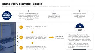 Brand Story Example Google Branding Rollout Plan Ppt Slides Structure