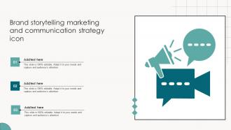 Brand Storytelling Marketing And Communication Strategy Icon