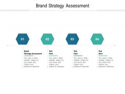 Brand strategy assessment ppt powerpoint presentation icon templates cpb