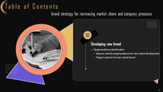 Brand Strategy For Increasing Market Share And Company Presence MKT CD V Content Ready Impactful
