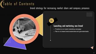 Brand Strategy For Increasing Market Share And Company Presence MKT CD V Captivating Impactful