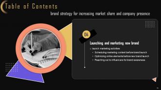 Brand Strategy For Increasing Market Share And Company Presence MKT CD V Adaptable Impactful