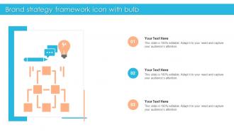 Brand Strategy Framework Icon With Bulb