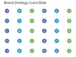 Brand strategy icons slide target l855 ppt powerpoint ideas elements