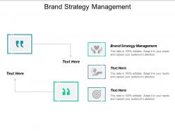 Brand strategy management ppt powerpoint presentation file layouts cpb