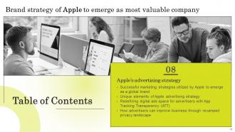 Brand Strategy Of Apple To Emerge As Most Valuable Company Branding CD V Engaging Adaptable