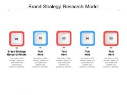 Brand strategy research model ppt powerpoint presentation infographics layout cpb