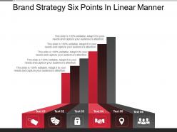 Brand strategy six points in linear manner