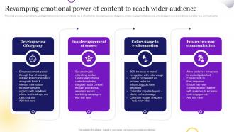 Brand Strategy Toolkit For Marketers Branding Revamping Emotional Power Of Content To Reach Wider Audience