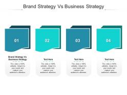Brand strategy vs business strategy ppt powerpoint presentation icon files cpb