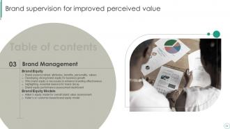 Brand Supervision For Improved Perceived Value Branding CD