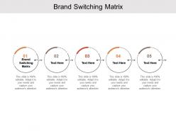 Brand switching matrix ppt powerpoint presentation show templates cpb