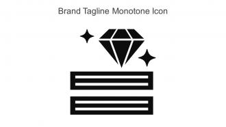 Brand Tagline Monotone Icon In Powerpoint Pptx Png And Editable Eps Format
