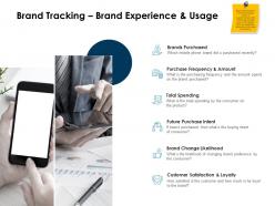 Brand tracking brand experience and usage ppt powerpoint presentation ideas