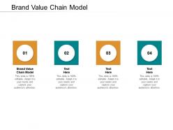 Brand value chain model ppt powerpoint presentation gallery example cpb
