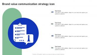 Brand Value Communication Strategy Icon