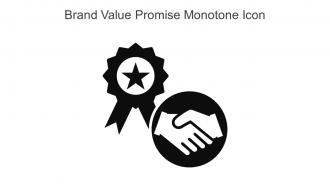 Brand Value Promise Monotone Icon In Powerpoint Pptx Png And Editable Eps Format