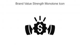 Brand Value Strength Monotone Icon In Powerpoint Pptx Png And Editable Eps Format