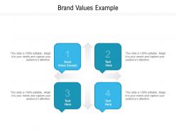 Brand values example ppt powerpoint presentation inspiration graphics download cpb